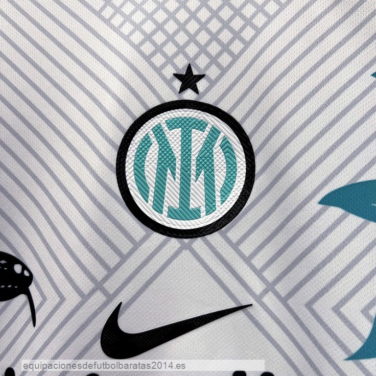 Nuevo Tailandia Concepto Camiseta Inter Milan 23/24 Blanco Verde Baratas